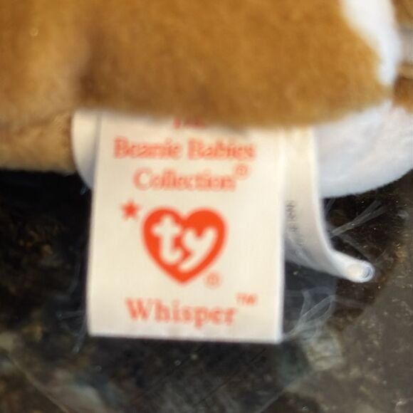 Ty Beanie Baby - WHISPER the Deer 6.5" with tags Plush Stuffed Animal Toy - Picture 9 of 10